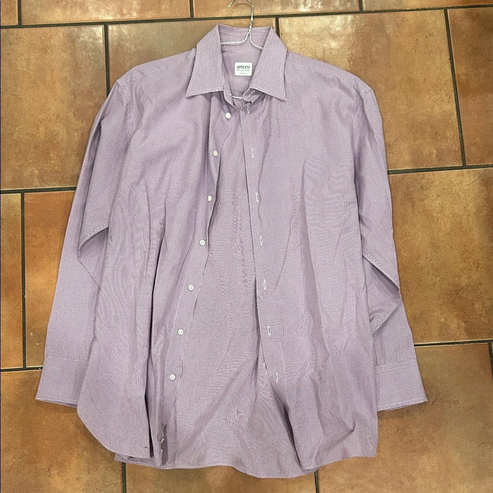 Armani Collezioni Lavender Dress Shirt